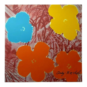 1986 Carnegie Museum of Art After Andy Warhol "Poppy Flowers" Lithograph