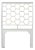 Honeycomb Headboard Twin - White For Sale