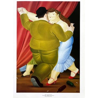 1983 Fernando Botero 33 Couple Dancing For Sale