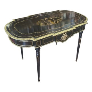 Napoleon III Boulle Center Table, 1890 For Sale