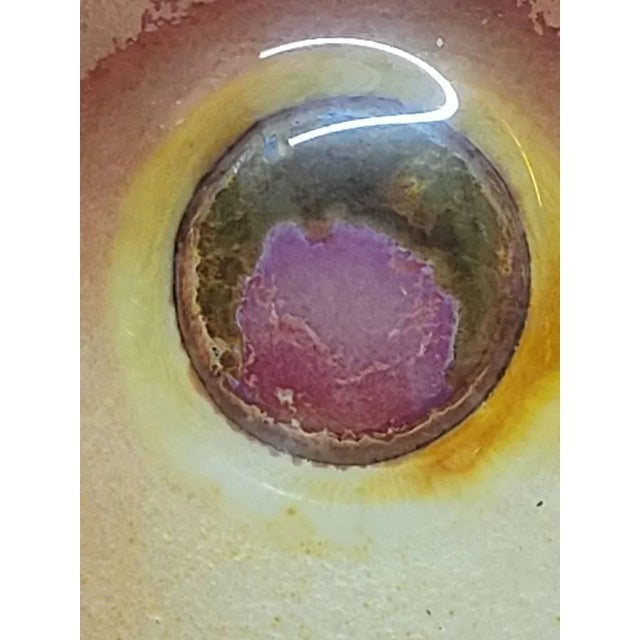 Vintage 1970s Op Art Dichroic Glass Centerpiece Bowl — Color Explosion Design For Sale - Image 6 of 10
