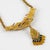 Henry Perichon Gilded Bronze Chain Necklace with Jeweled Cabochons For Sale - Image 9 of 11