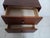 Mid Century Modern Nightstand Rubber Wood Legs Brown Two Drawer For Sale - Image 4 of 7