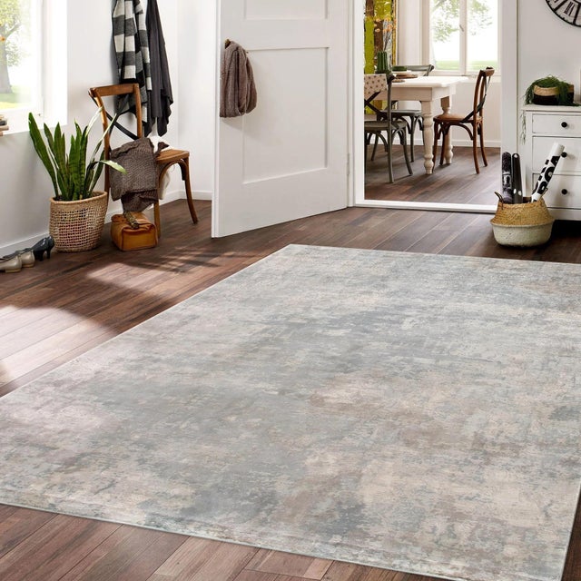 Pasargad Home Beverly Silver Area Rug- 6' 0" X 9' 0" For Sale In New York - Image 6 of 6
