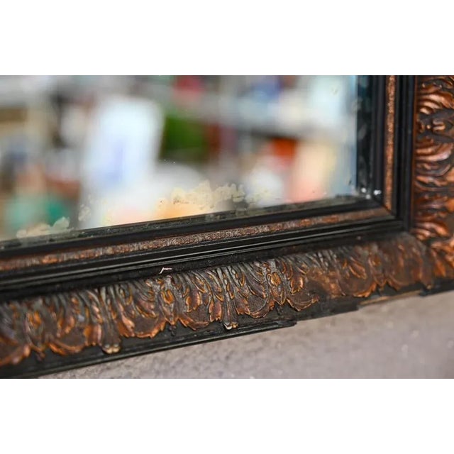 Bohemian Mirror in Black and Gold For Sale - Image 5 of 8