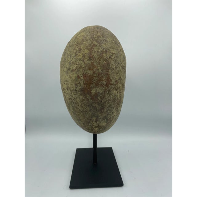 Tribal Antique African Mounted Copper Mbole Sculptural Currency Form For Sale - Image 3 of 6