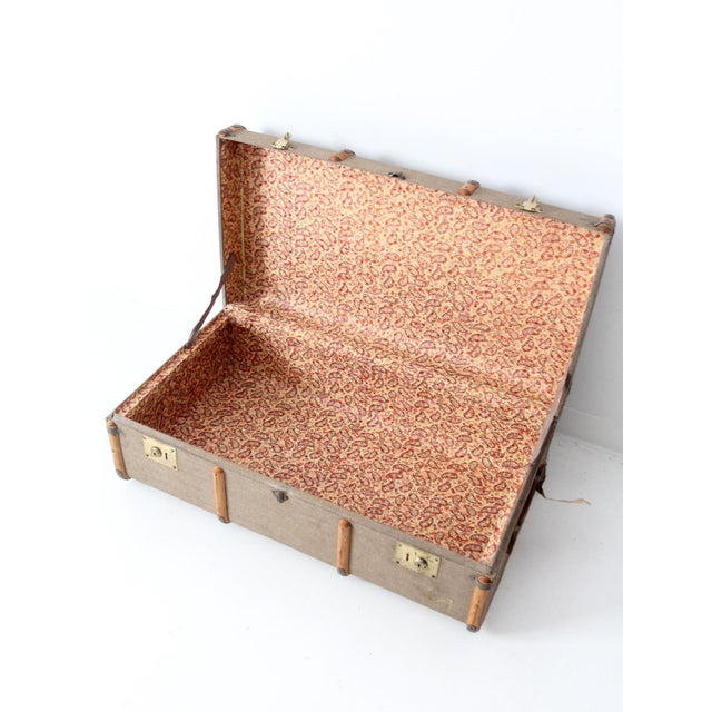 Vintage 1950s Cunard Line Steamer Trunk For Sale - Image 12 of 12