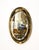Glass Italian Oval Double Beveled Mirror attributed to Cristal Arte, Italy, 1950s For Sale - Image 7 of 15