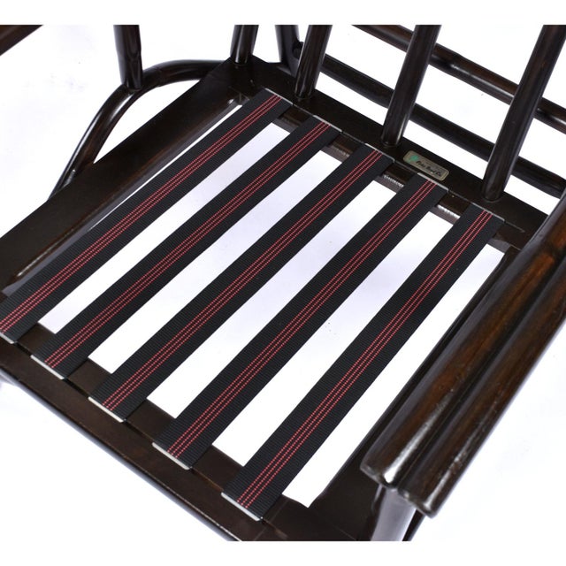 Pair John Wisner for Ficks Reed Far Horizons Light Blue Rattan Lounge Chairs For Sale - Image 9 of 16