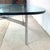 Mid-Century Glass Coffee Table With Sculptural Chrome X Base For Sale In Philadelphia - Image 6 of 12