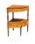 American Late 18th Century Antique Federal Tiger Maple & Cherry Curved Corner Wash Stand For Sale - Image 3 of 12