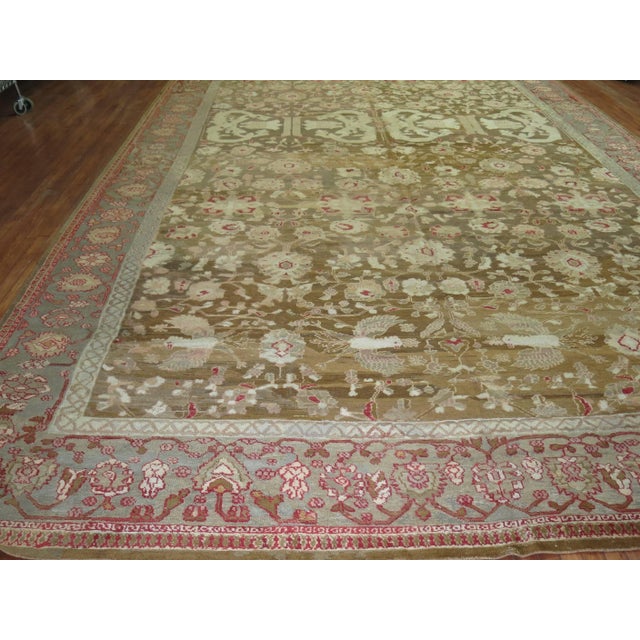 Zabihi Collection Oversize Indian Antique Agra Carpet For Sale - Image 9 of 12