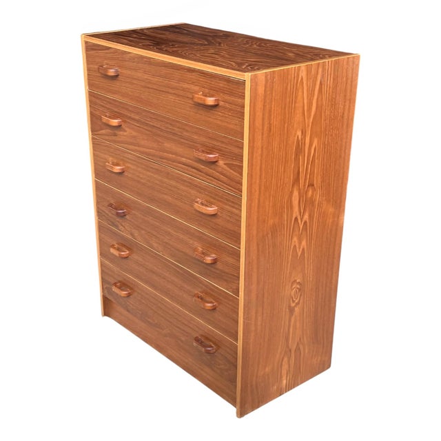 Mid-Century Modern 1960s Danish Modern Teak Six-Drawer Dresser, Maple-Tone Satin Finish For Sale - Image 3 of 15