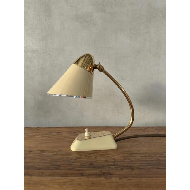 Vintage German Table Lamp in Brass, 1960s For Sale - Image 11 of 11