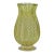 Vintage Murano Barovier Toso Green Swirls Gold Flecks Italian Art Glass Footed Flower Bud Vase For Sale
