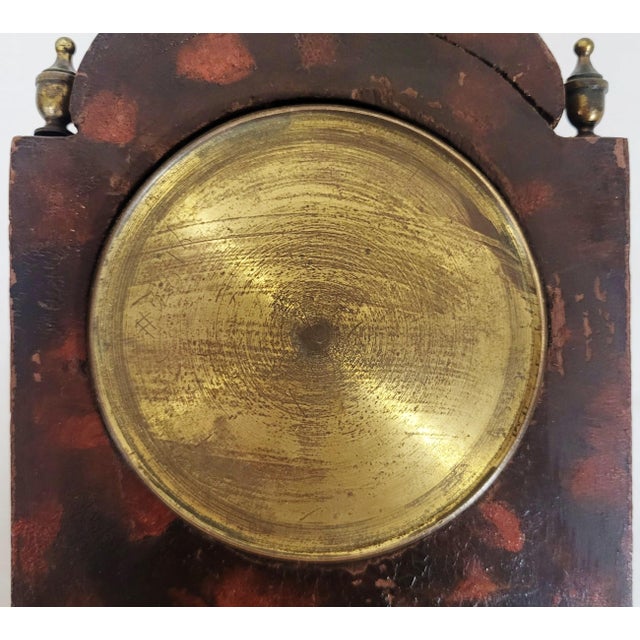 Antique English Bronze & Chinoiserie Painted Shelf Clock by Mappin & Webb For Sale - Image 16 of 18