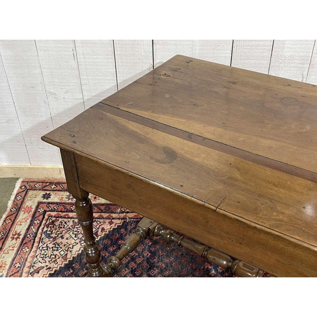 Antique Desk in Walnut and Oak, 1800s For Sale - Image 12 of 18