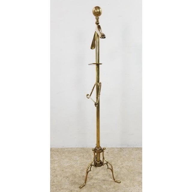 Victorian Vintage Brass Italian Valet For Sale - Image 3 of 12