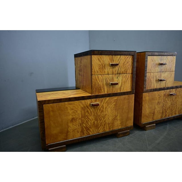 Art Deco Bedside Tables, Czechoslovakia, 1939, Set of 2 For Sale - Image 14 of 18