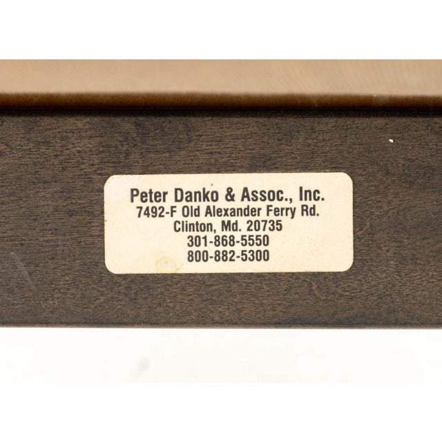 Brown Contemporary Painted Wood Counter Stools, 6 For Sale - Image 8 of 8