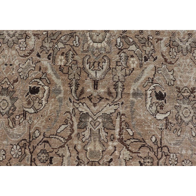 Sultanabad-Mahal Vintage Persian Rug With Sub-Geometric Diamond Design 9'3" X 12'9" For Sale - Image 12 of 12