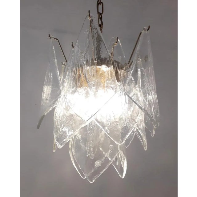 Mid-Century Modern Mid 20th Century Murano "Vele" Chandelier by La Murrina For Sale - Image 3 of 8