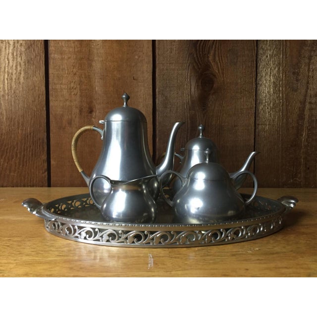 MidCentury Royal Holland Pewter Coffee Tea Set Chairish