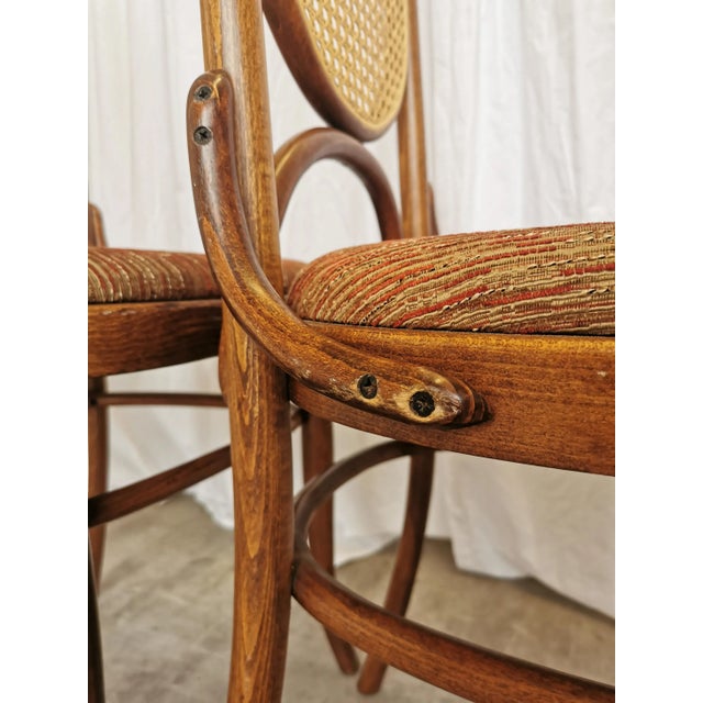 Mid-Century Modern Vintage Bentwood Dining Chairs, 1970s, Set of 4 For Sale - Image 3 of 18