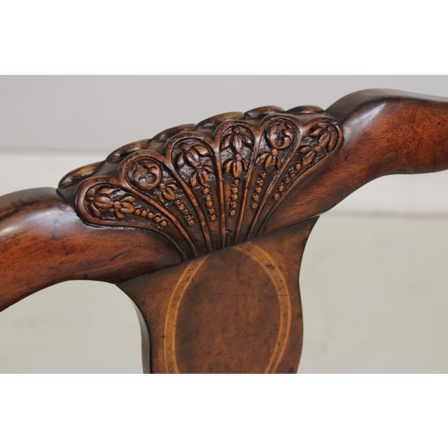 Set of 10 Jonathan Charles Mahogany Chippendale Style Dining Chairs For Sale - Image 10 of 16
