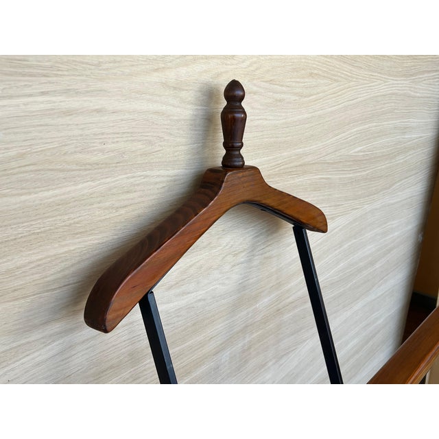 Mid 20th Century Ico Parisi Style Beechwood and Iron Suit Rack For Sale - Image 12 of 18