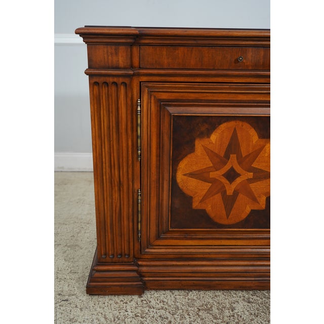 Ethan Allen Continental Style Inlaid Credenza Sideboard Chairish