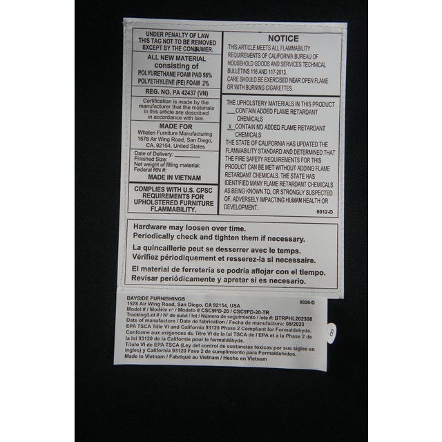 Bayside by Whalen Harrison Caned Rattan Side Accent Dining Chairs - Set of 2 For Sale - Image 9 of 9