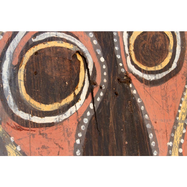 Paint Mid Century Papua New Guinea Bark Painting For Sale - Image 7 of 11
