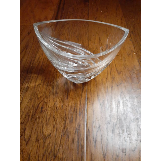 Transparent 1980s Marquis by Waterford Boat Shaped Crystal Bowl For Sale - Image 8 of 8
