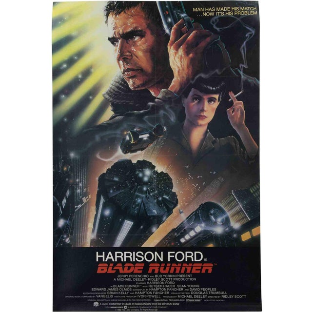 Blade Runner Film Poster, USA, 1982 For Sale
