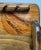 Vintage Handcrafted Wood Bar Tray With Pyrography Sailing Ship For Sale - Image 6 of 8