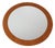 Scandinavian Round Wall Mirror in Oak, Denmark, 1970s For Sale