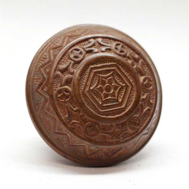 This six fold door knob is of a Vernacular style and is part of the J-21900 group. The manufacturer is unknown. Priced...