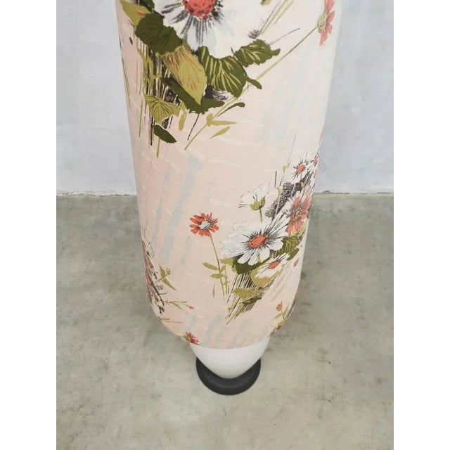 Mid-Century Modern Mid-Century Pink Glass Floor Lamp For Sale - Image 3 of 4