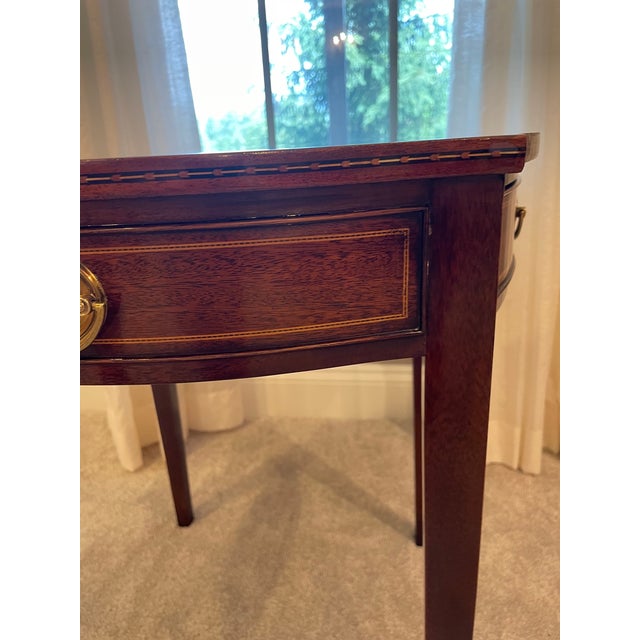 1980s Kindel Mahogany Side Table From Their Winterthur Reproduction Collection For Sale - Image 16 of 16
