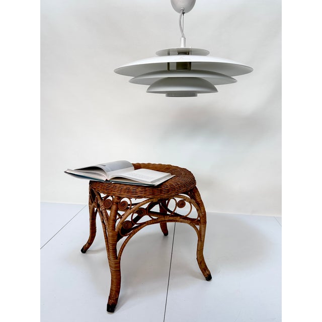 Large Modern Danish Hanging Lamp with Spherical Aluminum Lampshade, 1980s For Sale - Image 4 of 18