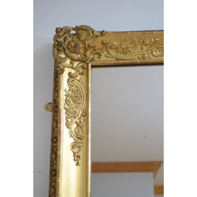 Mid 19th Century Full Length Floor-Standing Pier Chateau Mirror, 1850 For Sale - Image 5 of 15