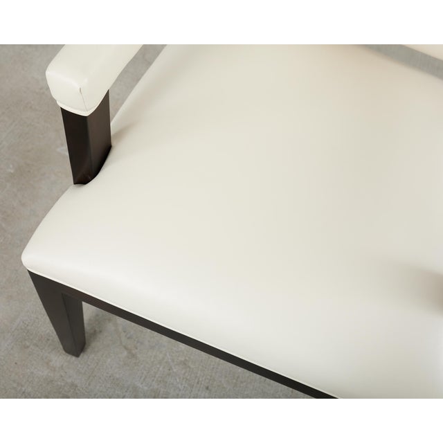 Set of Ten Kreiss Vegan Leather Sutton Dining Chairs For Sale - Image 13 of 17