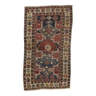 Mid 20th Century Caucasian Wool Rug For Sale