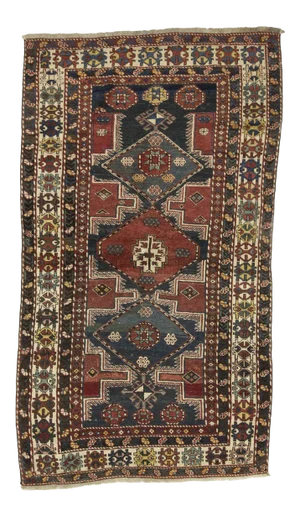 Mid 20th Century Caucasian Wool Rug