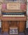 Antique Victorian 1880s Oak Beckwith Pump Organ W/ Bowed Glass Cabinet Stick & Ball For Sale In Los Angeles - Image 6 of 12