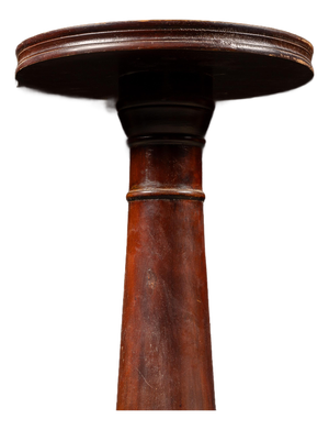 Antique Carved Mahogany Pedestal Stand