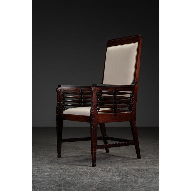 Amsterdam School Desk Chair, 1920s For Sale - Image 12 of 17