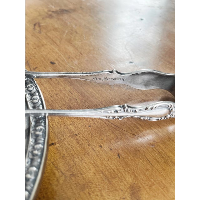 Art Deco 1920s Silver Plated Serving Set From the Barclay Hotel Nyc- Set of 6 For Sale - Image 3 of 6