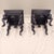 Mid Century Modern/Hollywood Regency/French Provincial Solid Wood Navy Blue End Table - A Pair For Sale - Image 9 of 18